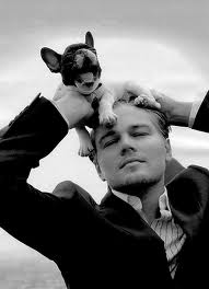 DiCaprio with a puppy, just because.